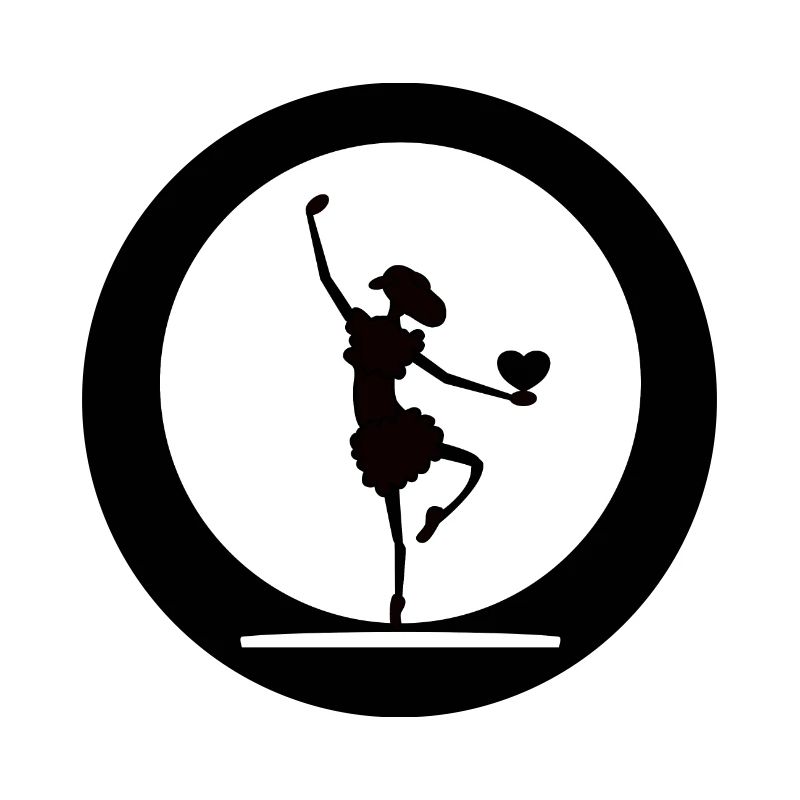 Silhouette de ballet dansant