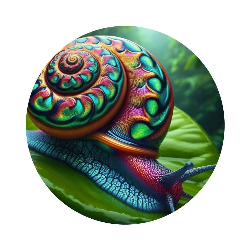 Escargot multicolore