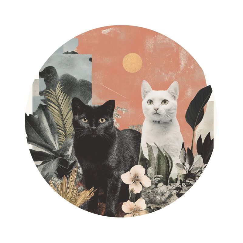 collage de chats