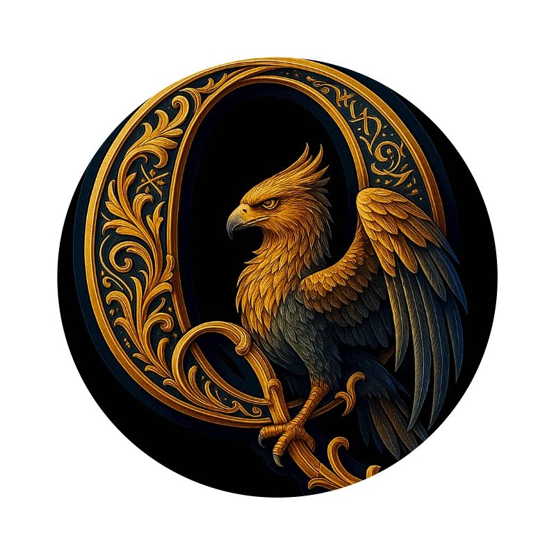 Q – Magic Ornament with Griffin