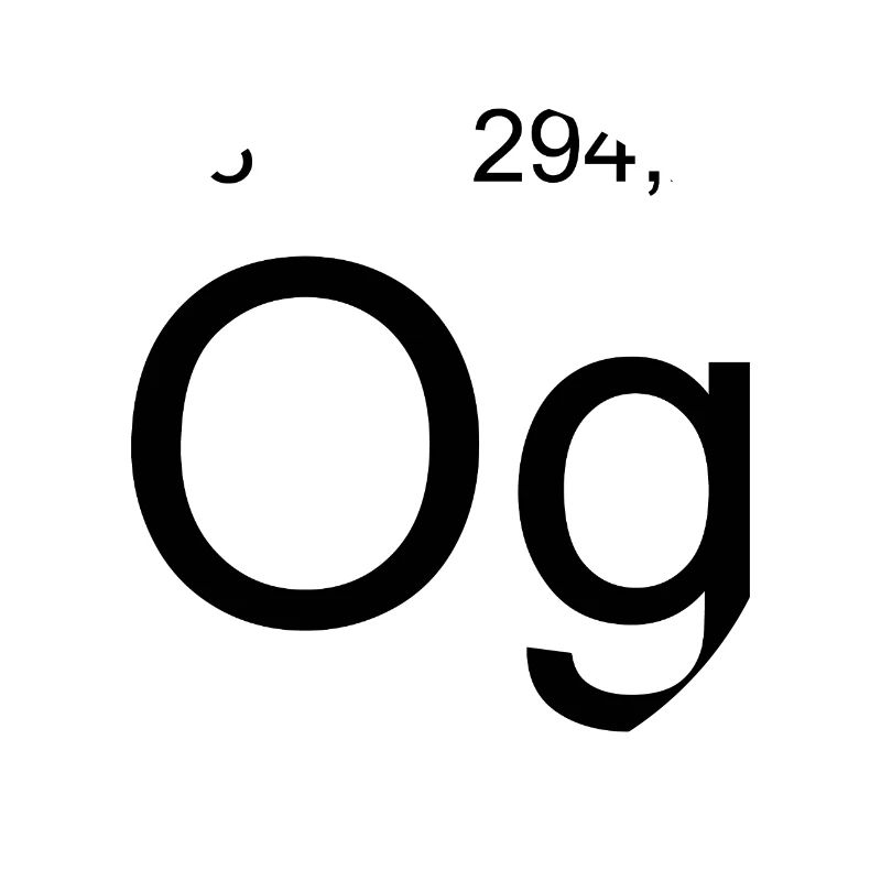 Oganesson og Element Graphic Periodic Table