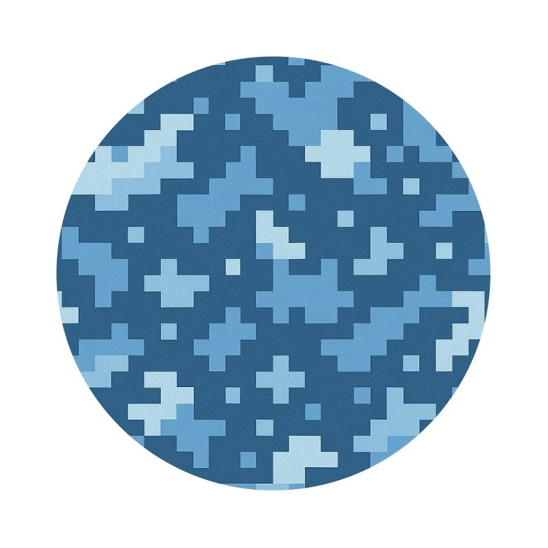 Blue pixel pattern