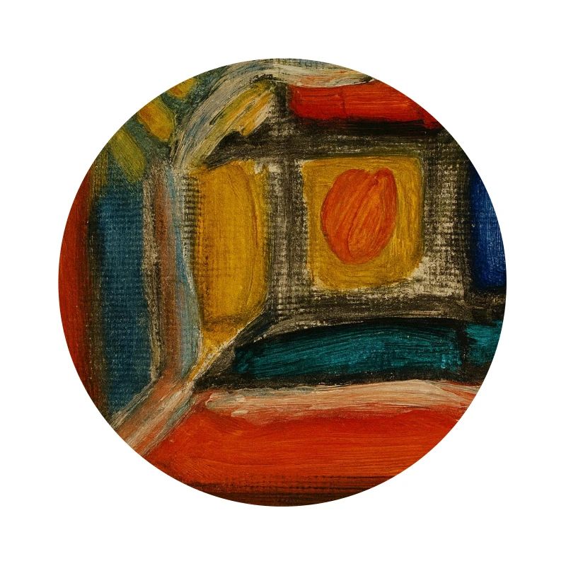 Fragment intérieur coloré