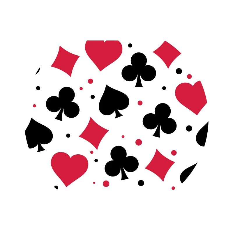 Spielkarten, Deck oder Deckkarten Gesichtsmaske