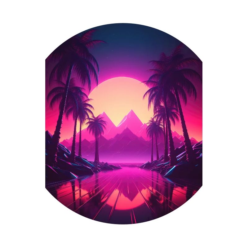 Beachside Beats: Synthwave-Vibes unter Palmen