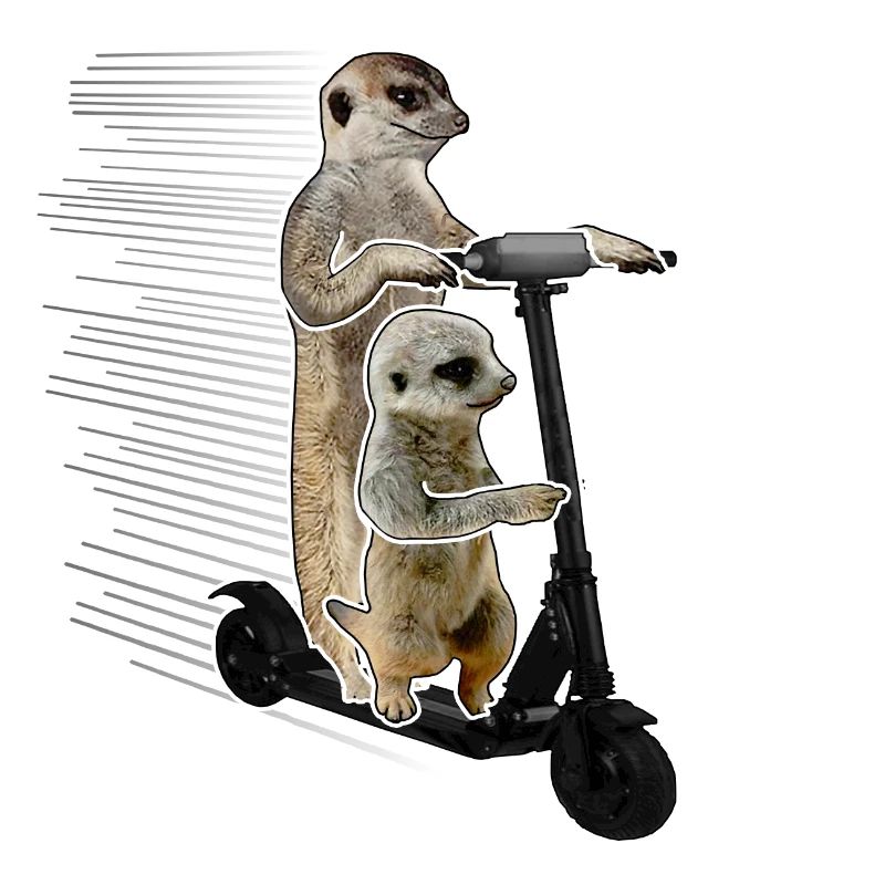 Escooting Ermännchen Escooter Elektroroller