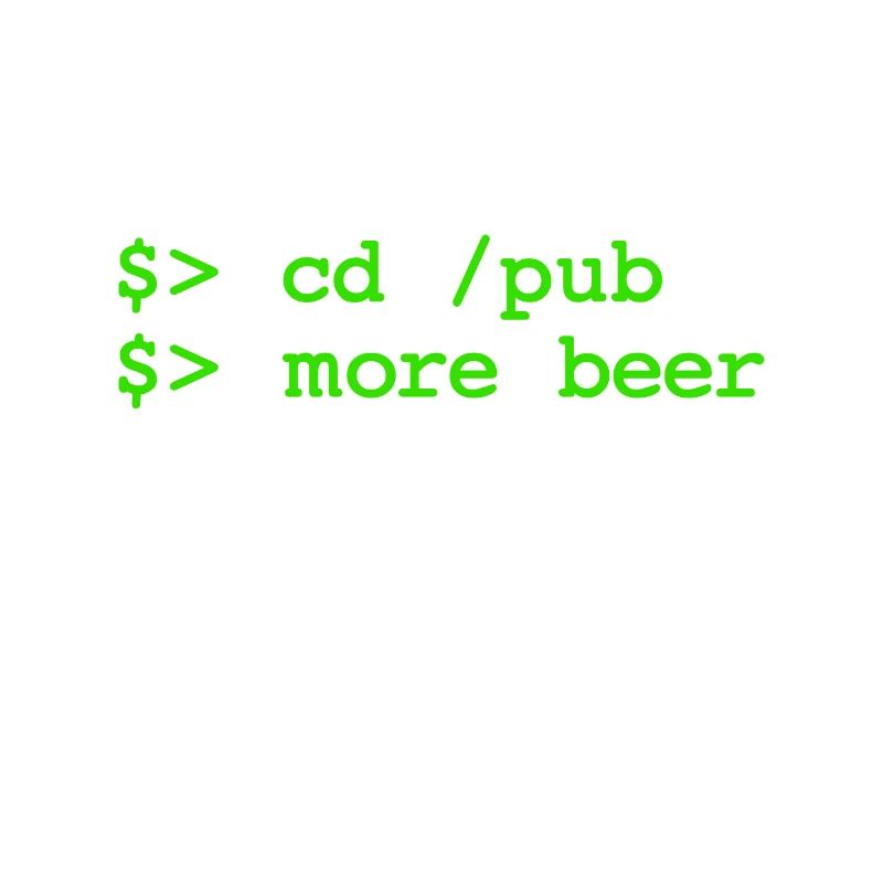 cd pub - more beer - Linux Shell