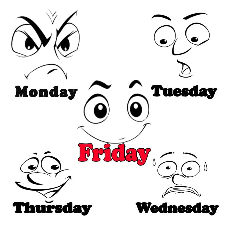 My Working Week funny fun Faces