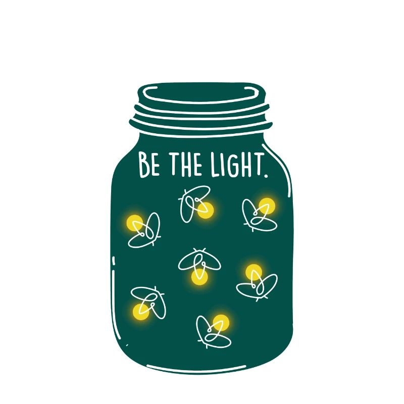 Be the light! Camping nature firefly summer