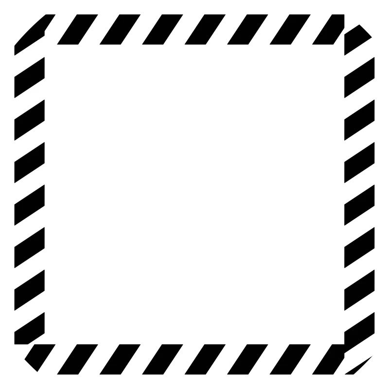 Shield frame caution tape