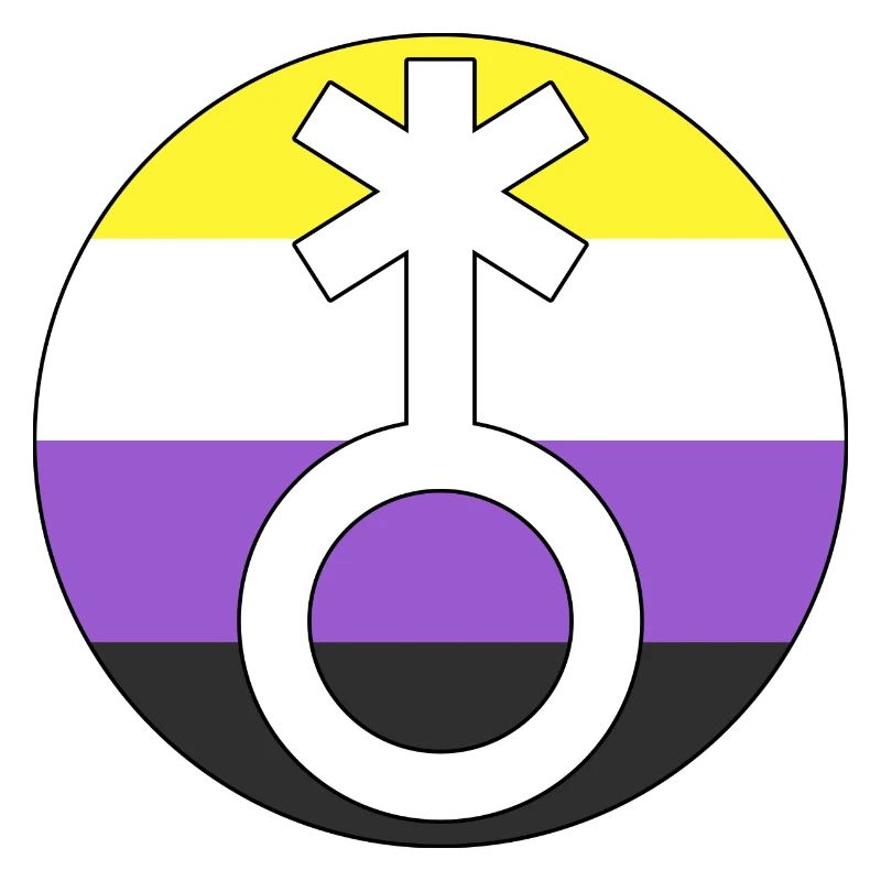 Symbol Nonbinary Non-Binary Nonbinary Gender