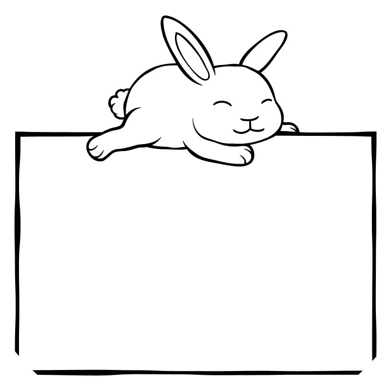 Rabbit sleeps shield