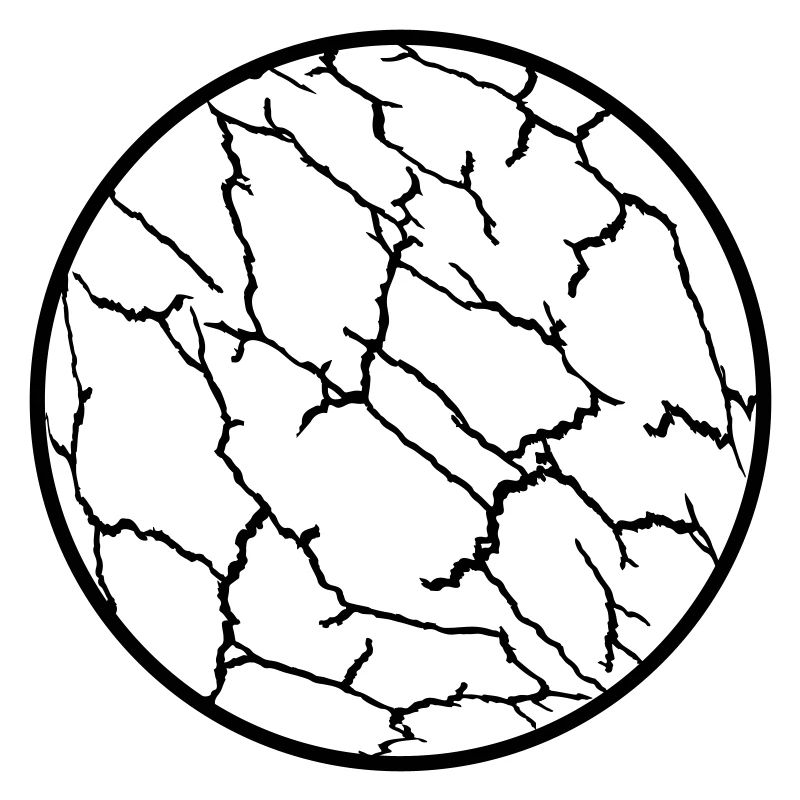 Cracks Pattern Planet Ball