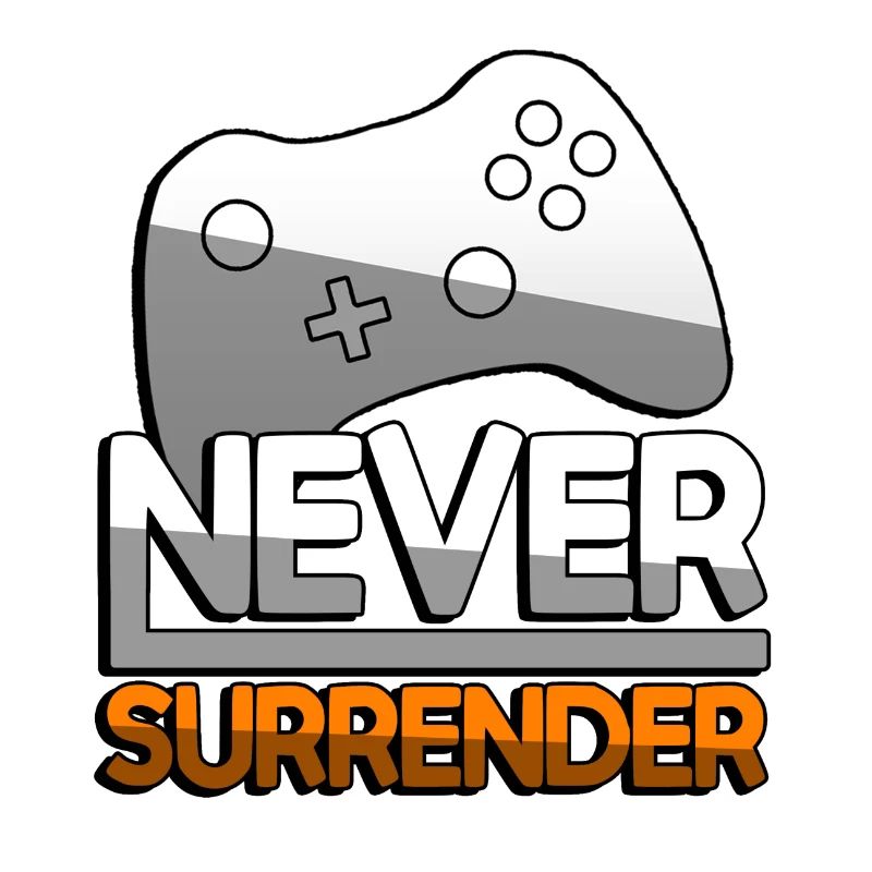 NEVER SURRENDER (Orange) + Controller - Gaming