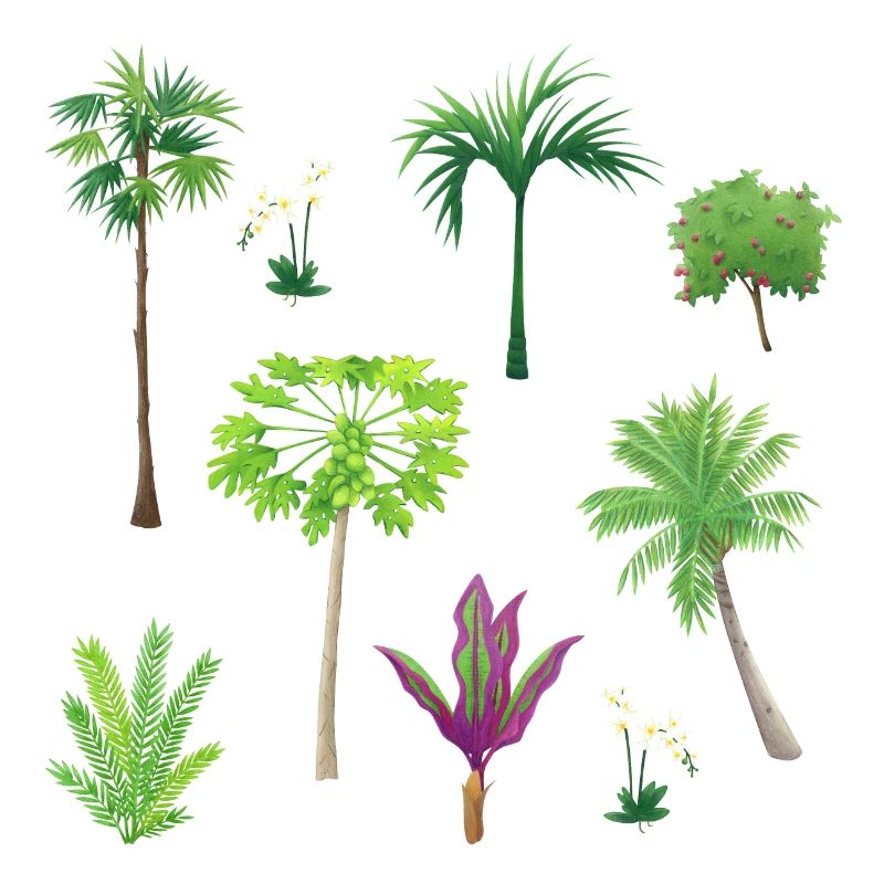 Asian Plant Patterns