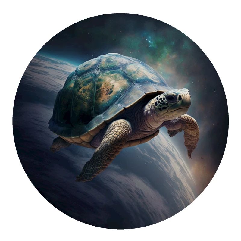 Mutter Erde schwebt langsam durch das Universum