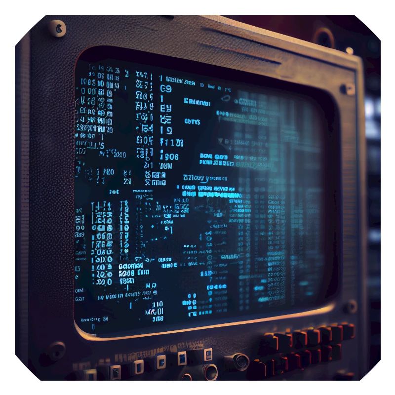 Code sur un écran de PC