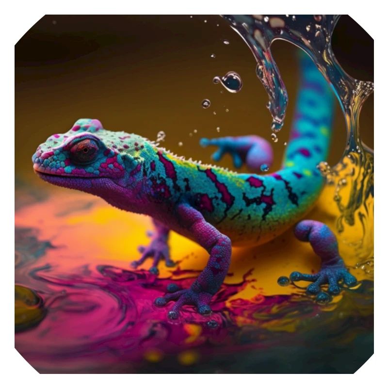 Farbiger Gecko, einzigartiges Design