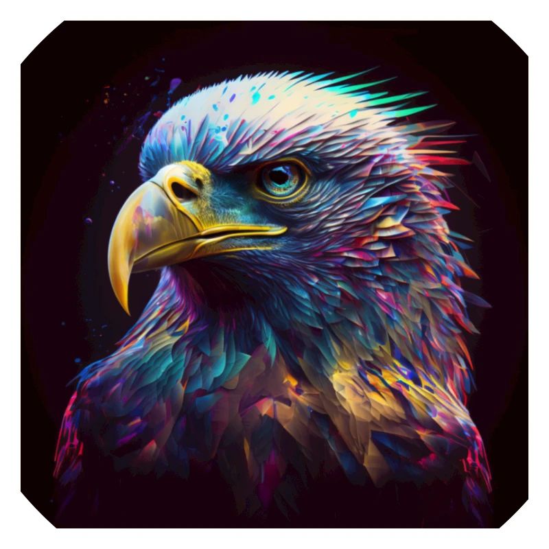 Colored Eagle, UNIQUE ILLUSTRATION