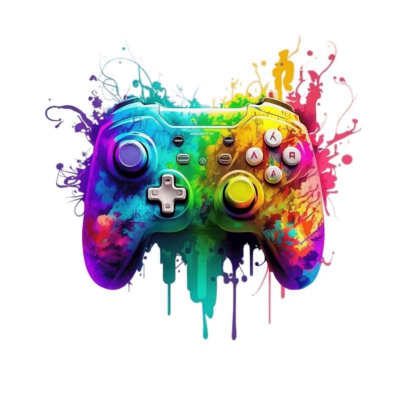 Neon Gaming Controller / Kontroller