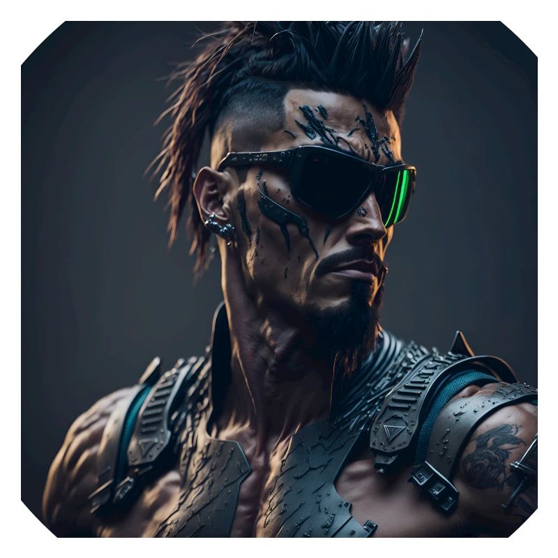 Future Cyberpunkt Warrior