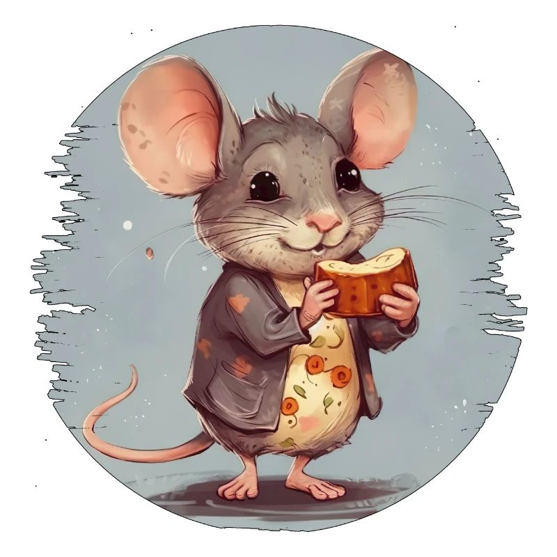 Souris avec barre de chocolat