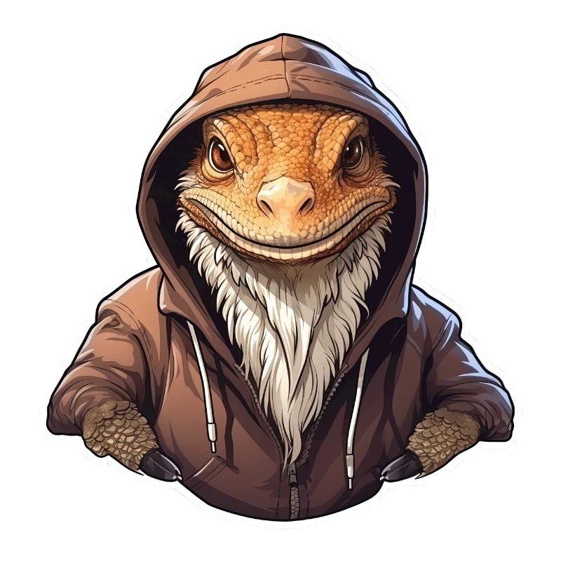 Coole Bartagame in Freizeitkleidung