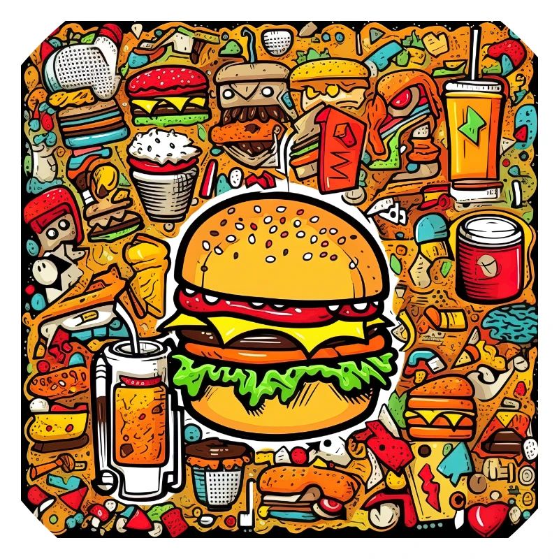Multi pattern burger