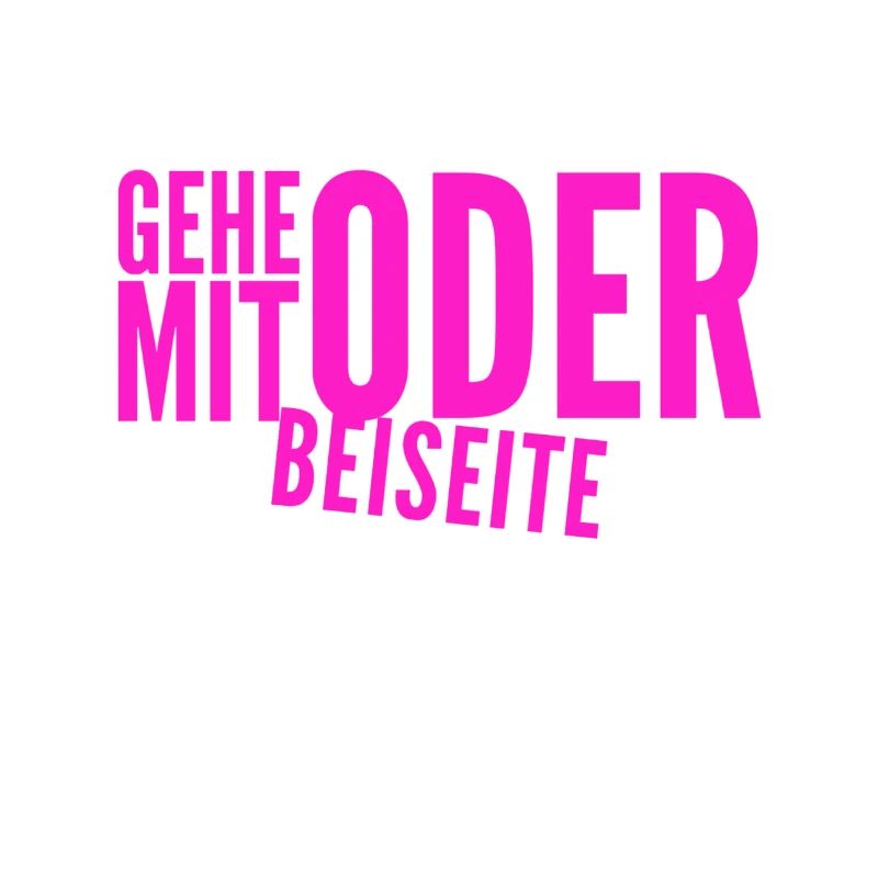 kommst du mit oder nicht?