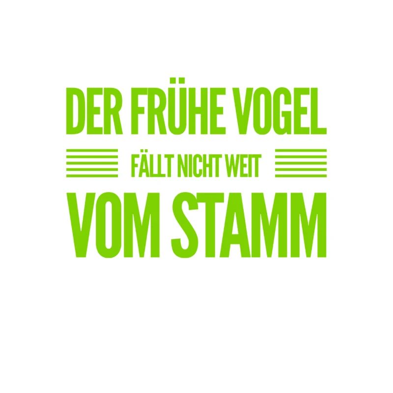 vor dir steht ein früher Vogel