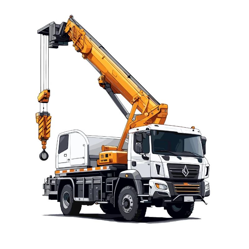 Crane / construction site / winch / crane system