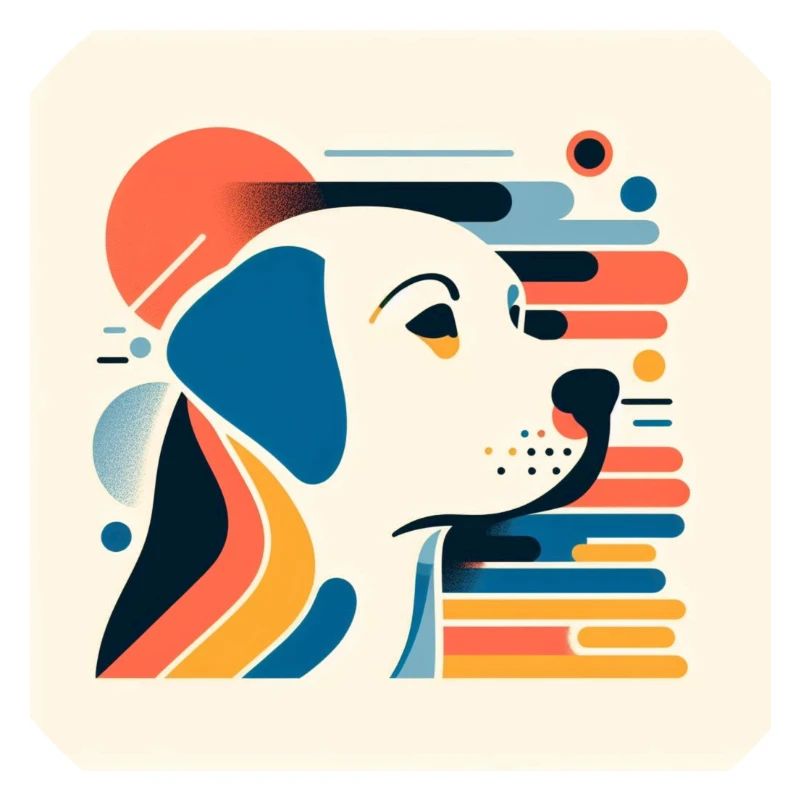 Styles vectoriels de risographie du Labrador