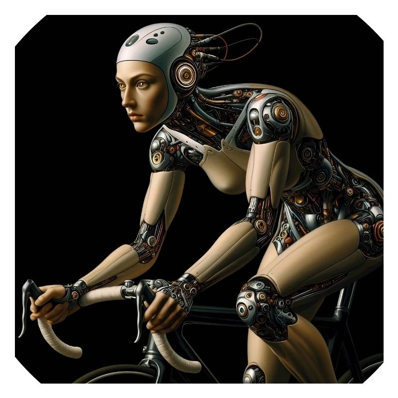 Female Cyborg Cycling