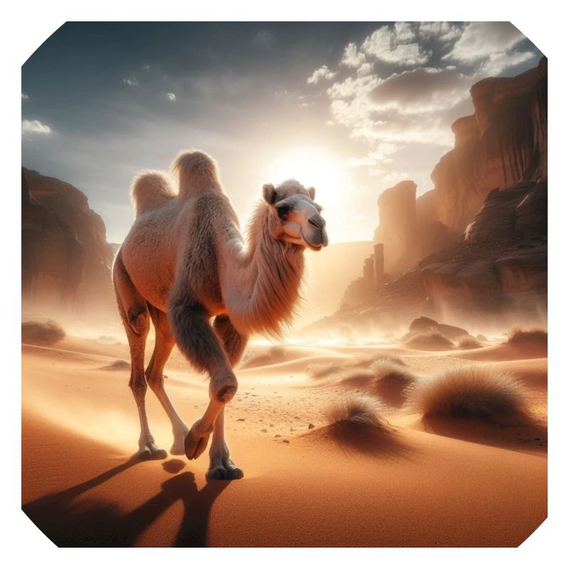 true camel in a desert A4