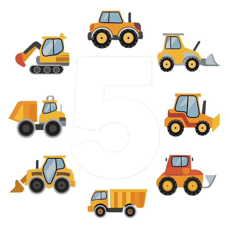 Construction site - 5 years - 5th birthday