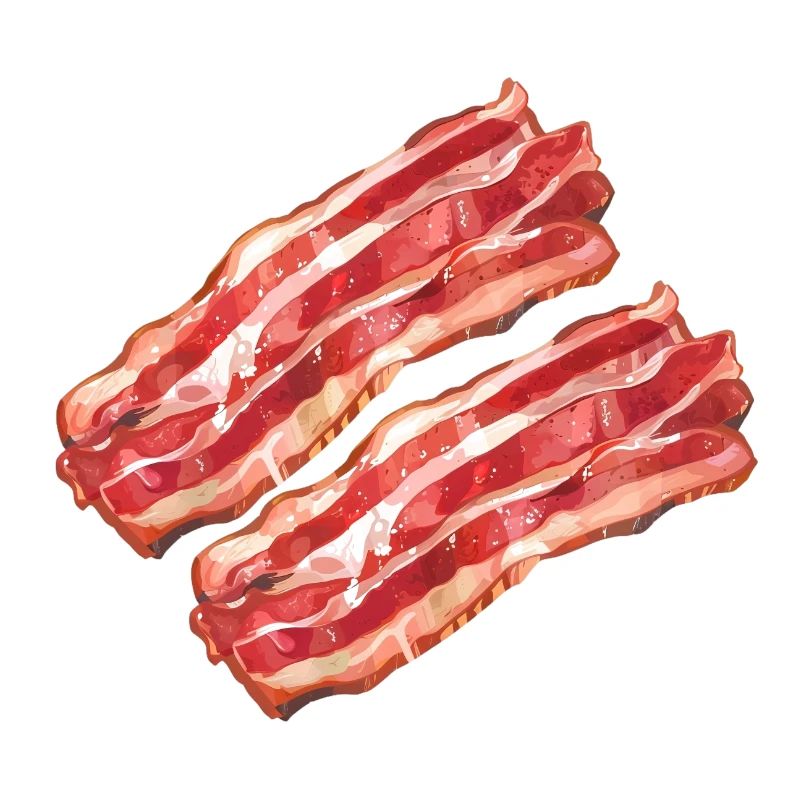 Stylized Bacon Illustration