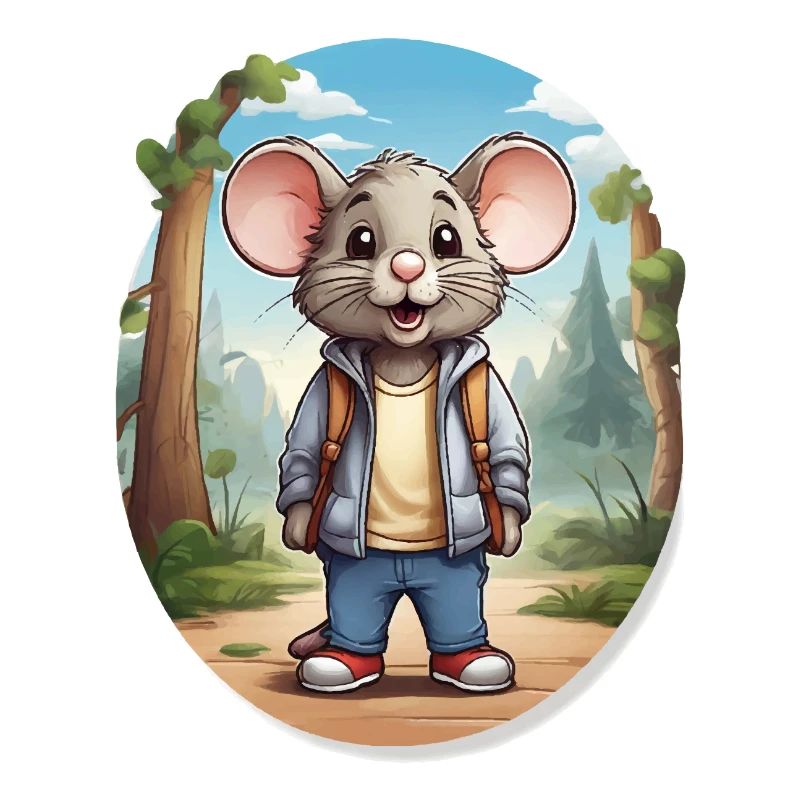 Mouse Cute Kids Drawing Comic