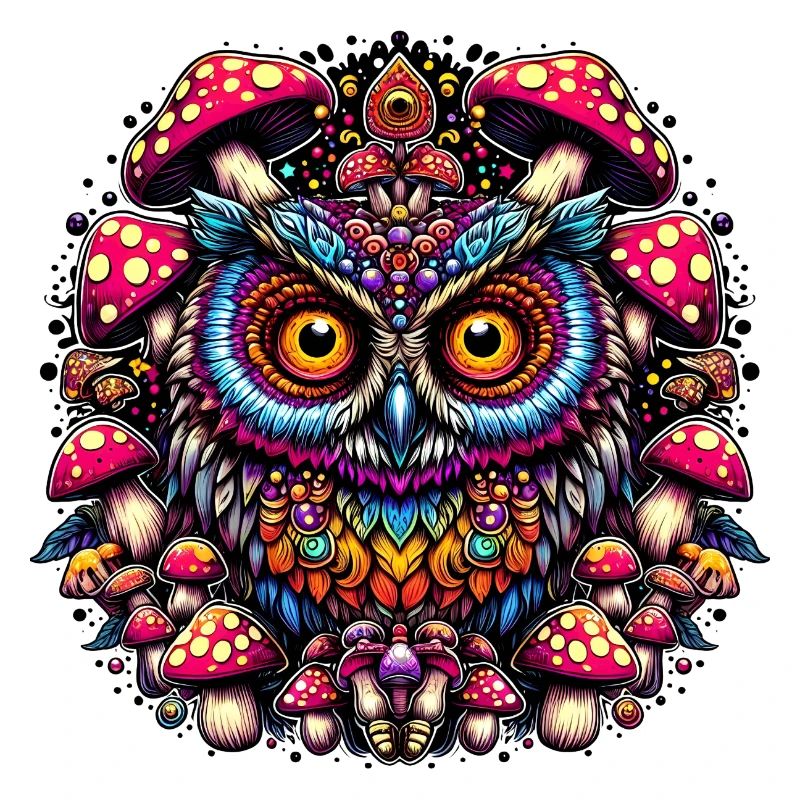 Psychedelic Owl
