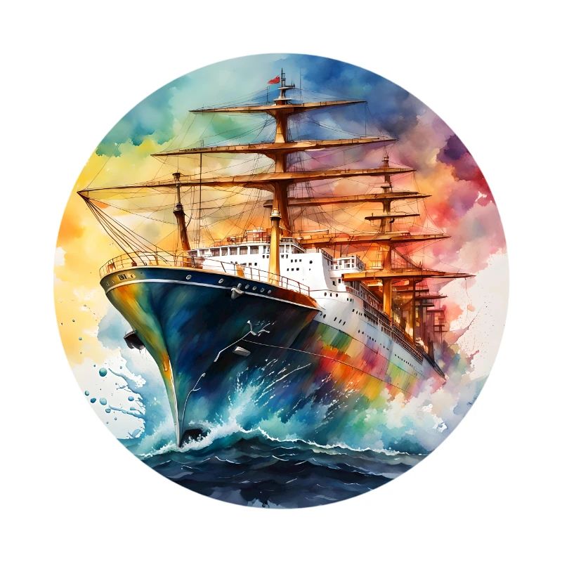 Schiff Gross runder Batch