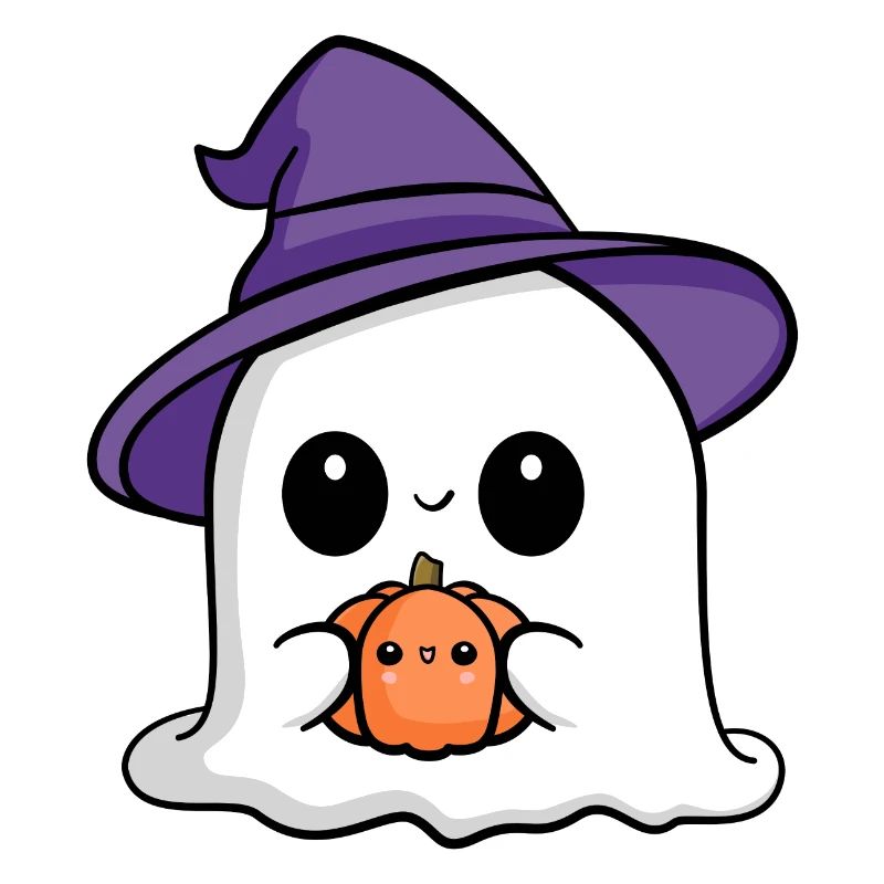 Chibi Halloween Ghost | Cute ghost design