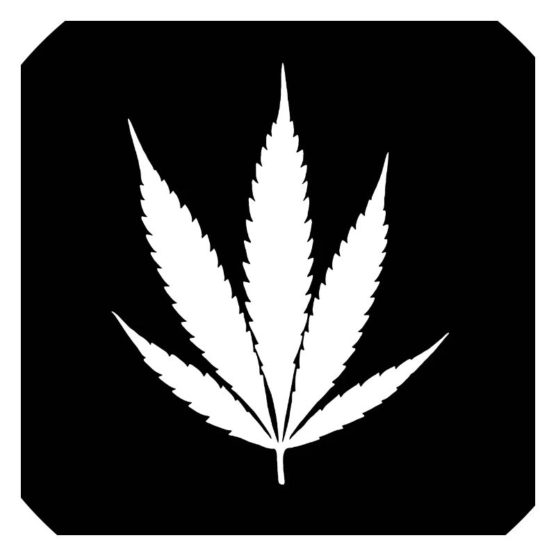 Cannabis leaf black classic