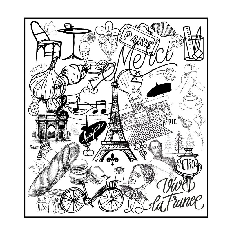 Paris Illustration Doodle Design