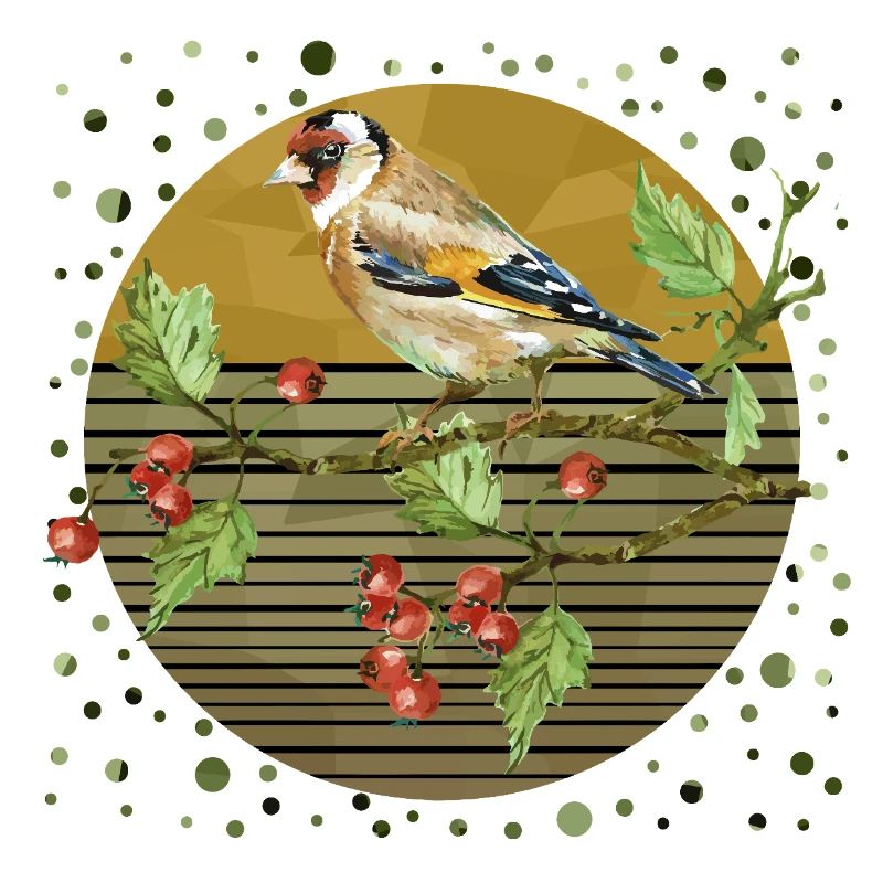 Bunter Vogel