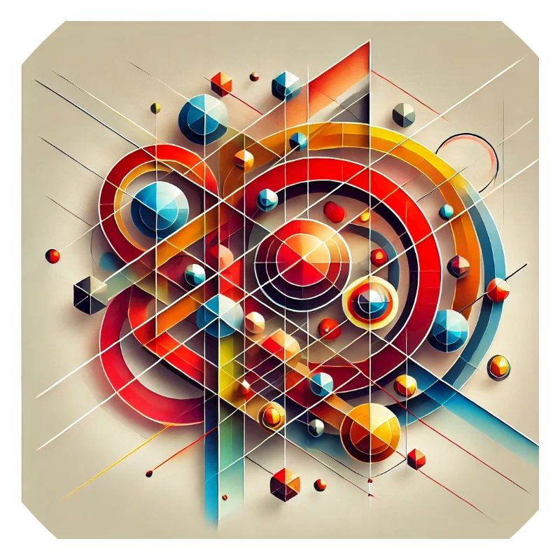 Explosion de couleurs des formes