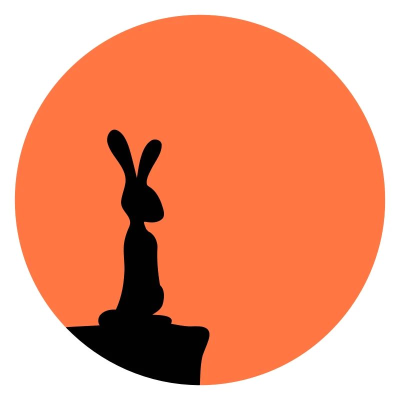 Rabbit Moon Cliff Mountain Night Round Sun Peeps Stands
