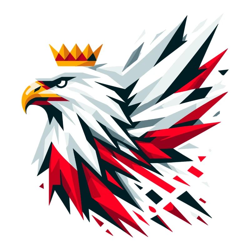 Poland Polska Eagle Flag Flag Geometry Gift