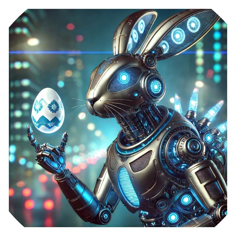 A futuristic Easter bunny