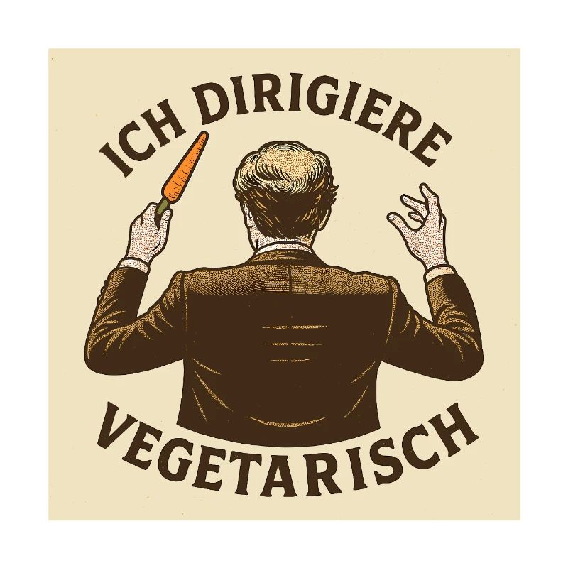 Dirigent Ich dirigiere vegetarisch