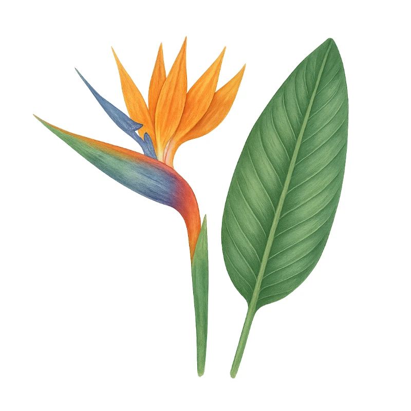 Strelitzia – fleurs exotiques