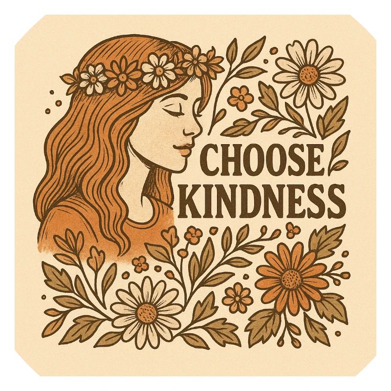 Choose kindness. Flowers.